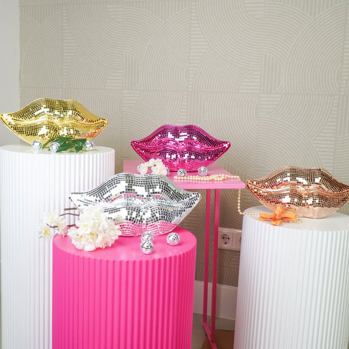 Disco lips. Discobal in de vorm van lippen