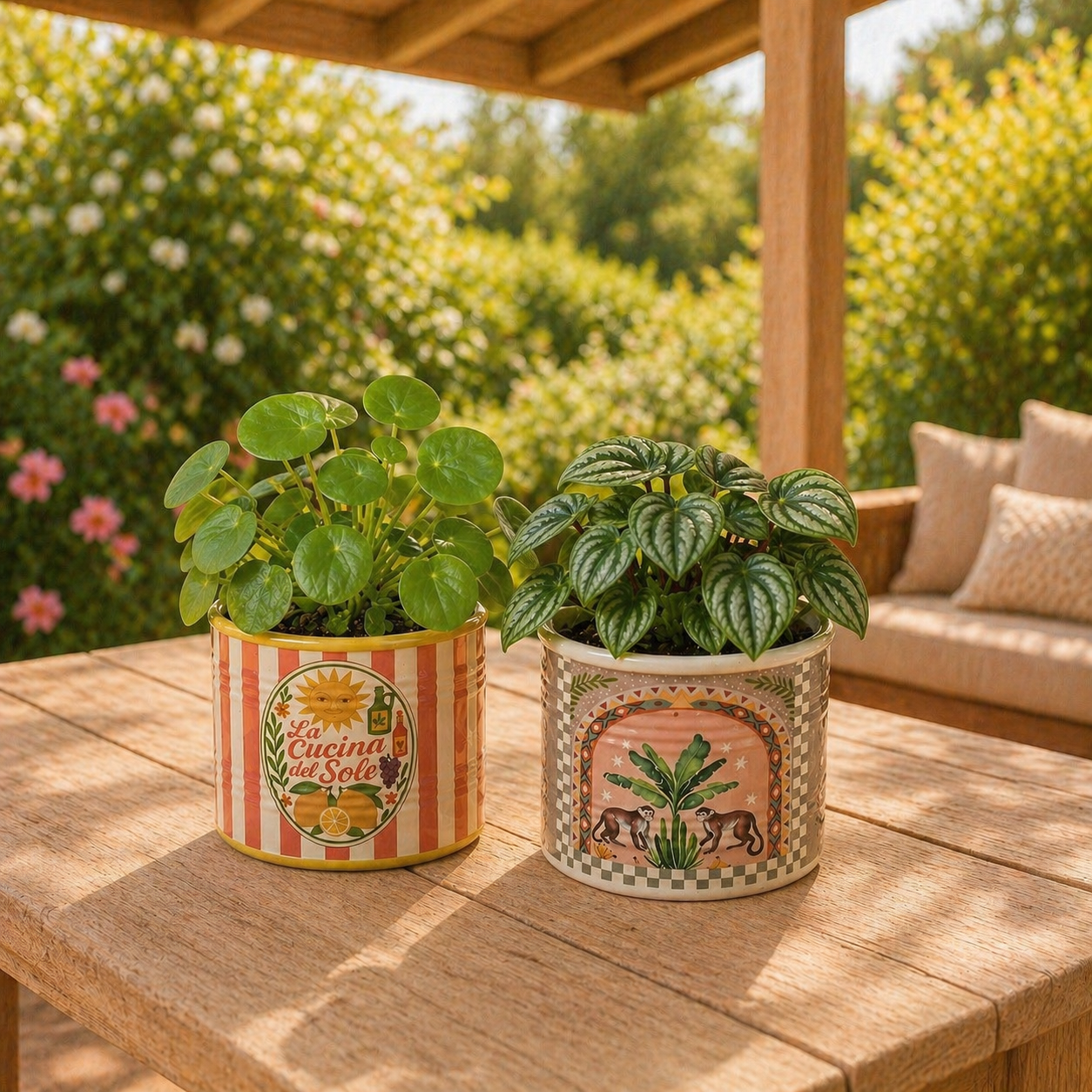 Plantenpot La Cucina – Keramieken Bloempot Italiaans Design – 10x10x9 cm