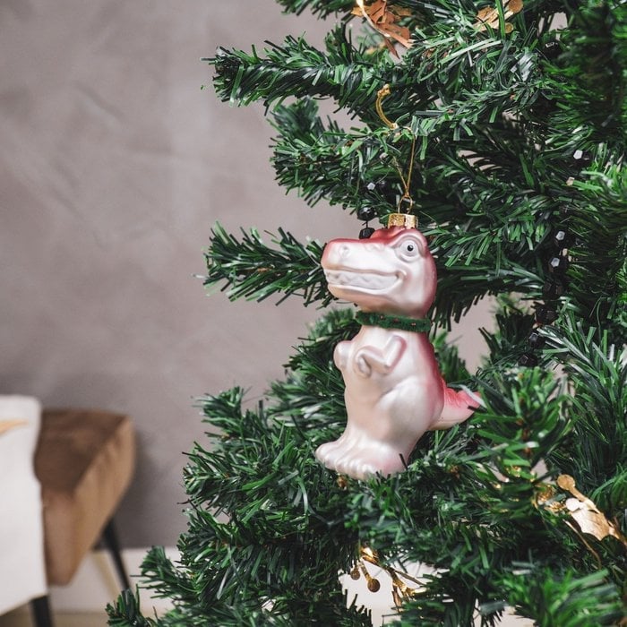 Ornament dino. Feestelijke kerstdecoratie