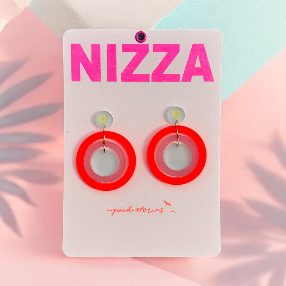 Kleurrijke oorbellen bij Miss Color