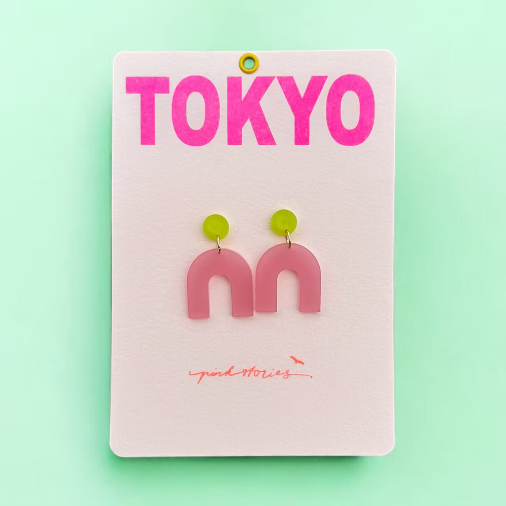 Kleurrijke oorbellen Tokyo