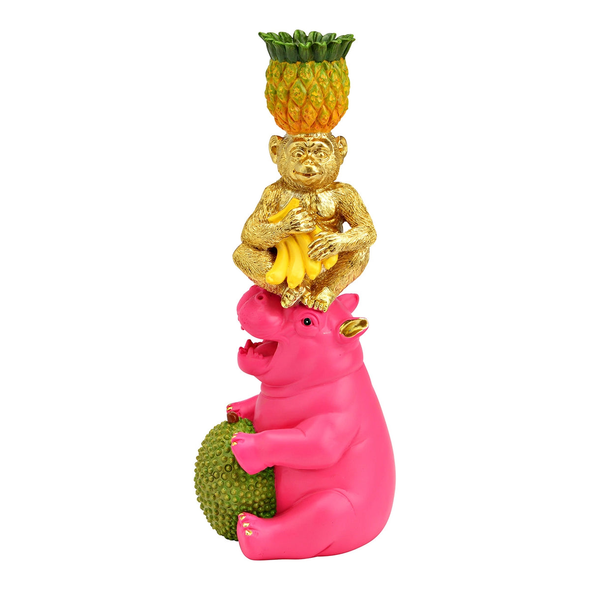 Kandelaar Neushoorn, aap & ananas