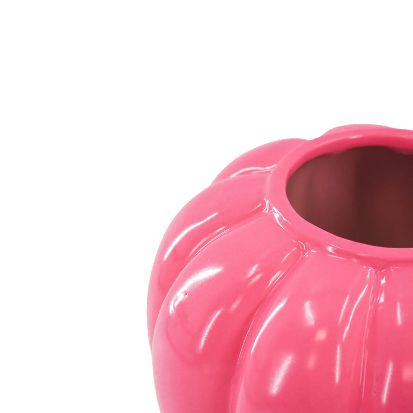 Wervelvaas roze. Ronde vormen. Keramiek