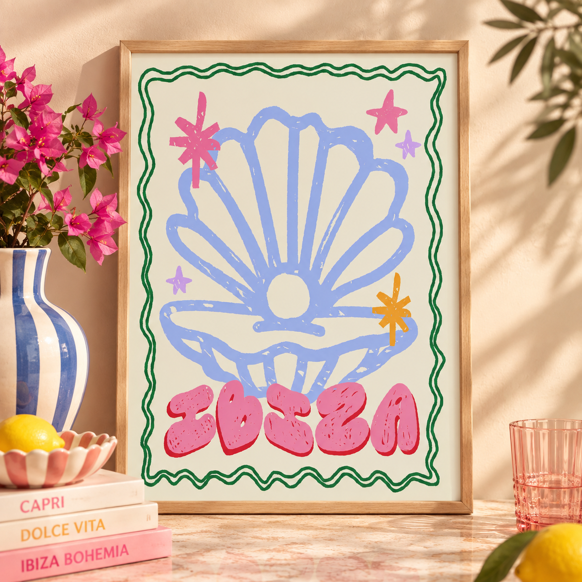 Kleurrijke Poster A4 – 8 Prints – Kunstdruk 250 GSM