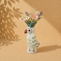 Keramiek Papegaai Vaas – Kleurrijk Decoratief Vaasje 22 cm