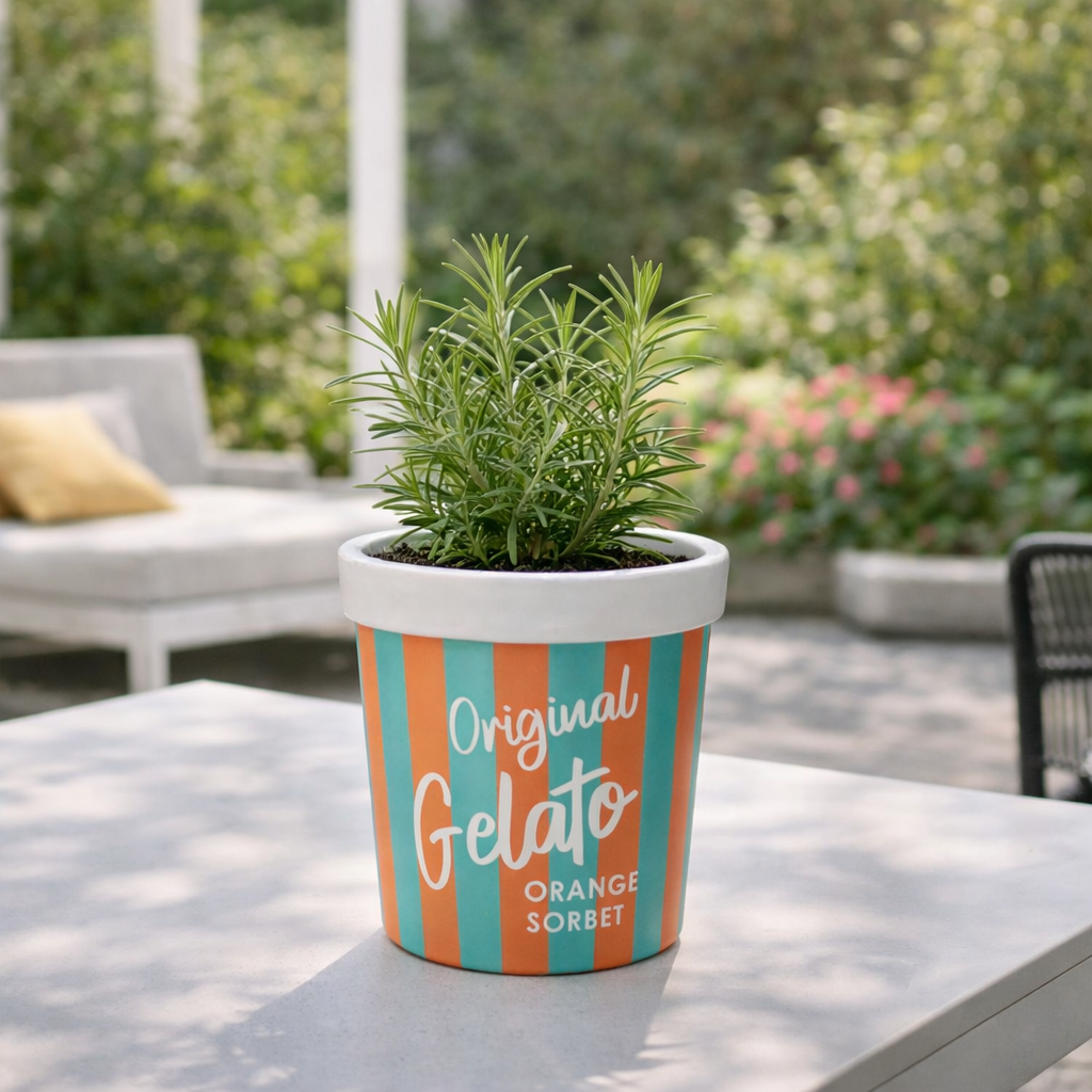 IJsbeker plantenpot mint 