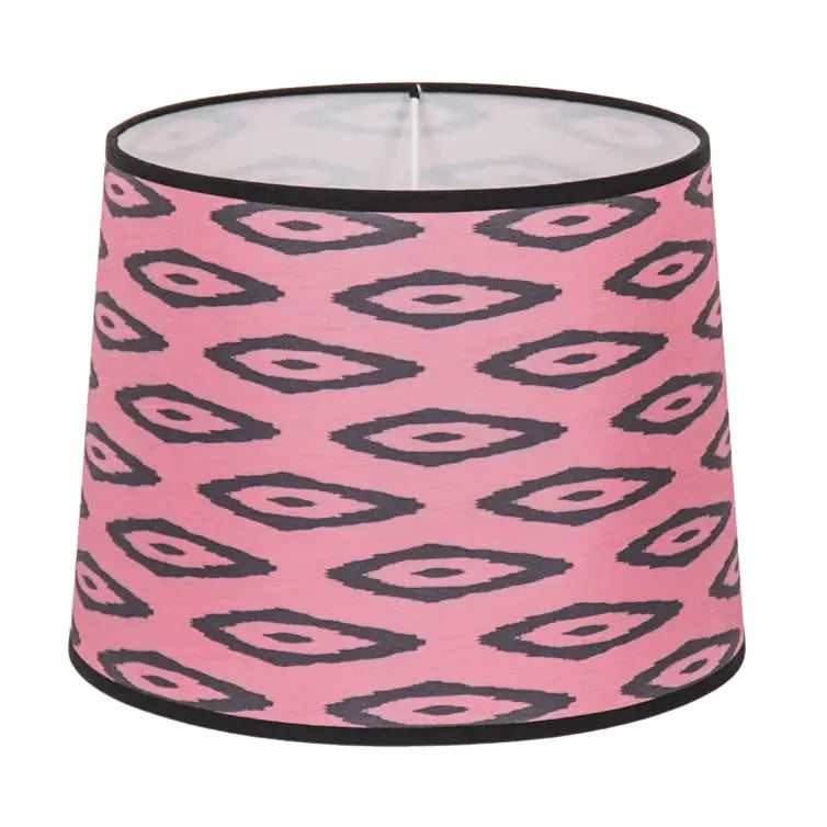 Lampenkap Kelim print. Voor tafellamp twisted Candy. Roze en zwart