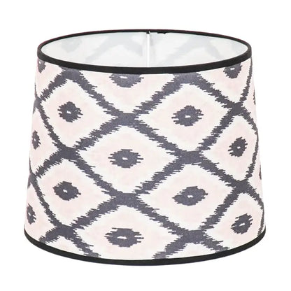 Lampenkap Kelim print. Voor tafellamp twisted candy. Lichtroze en zwart 