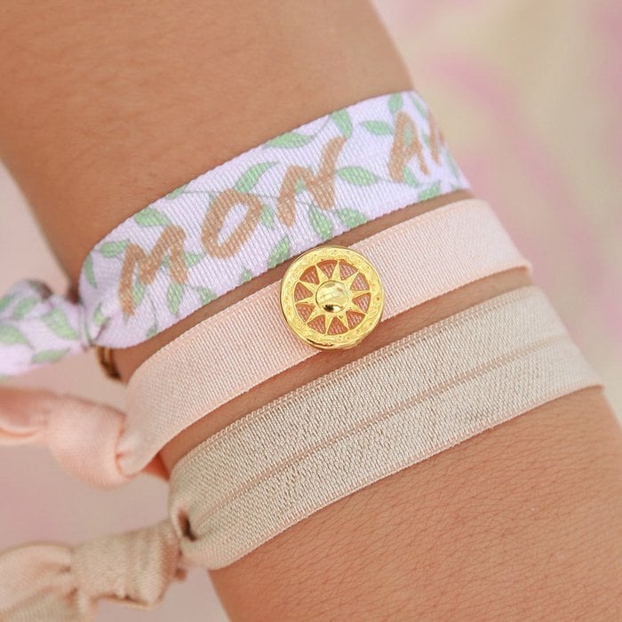 Love Ibiza armbanden setje. Haarelastiekjes. 