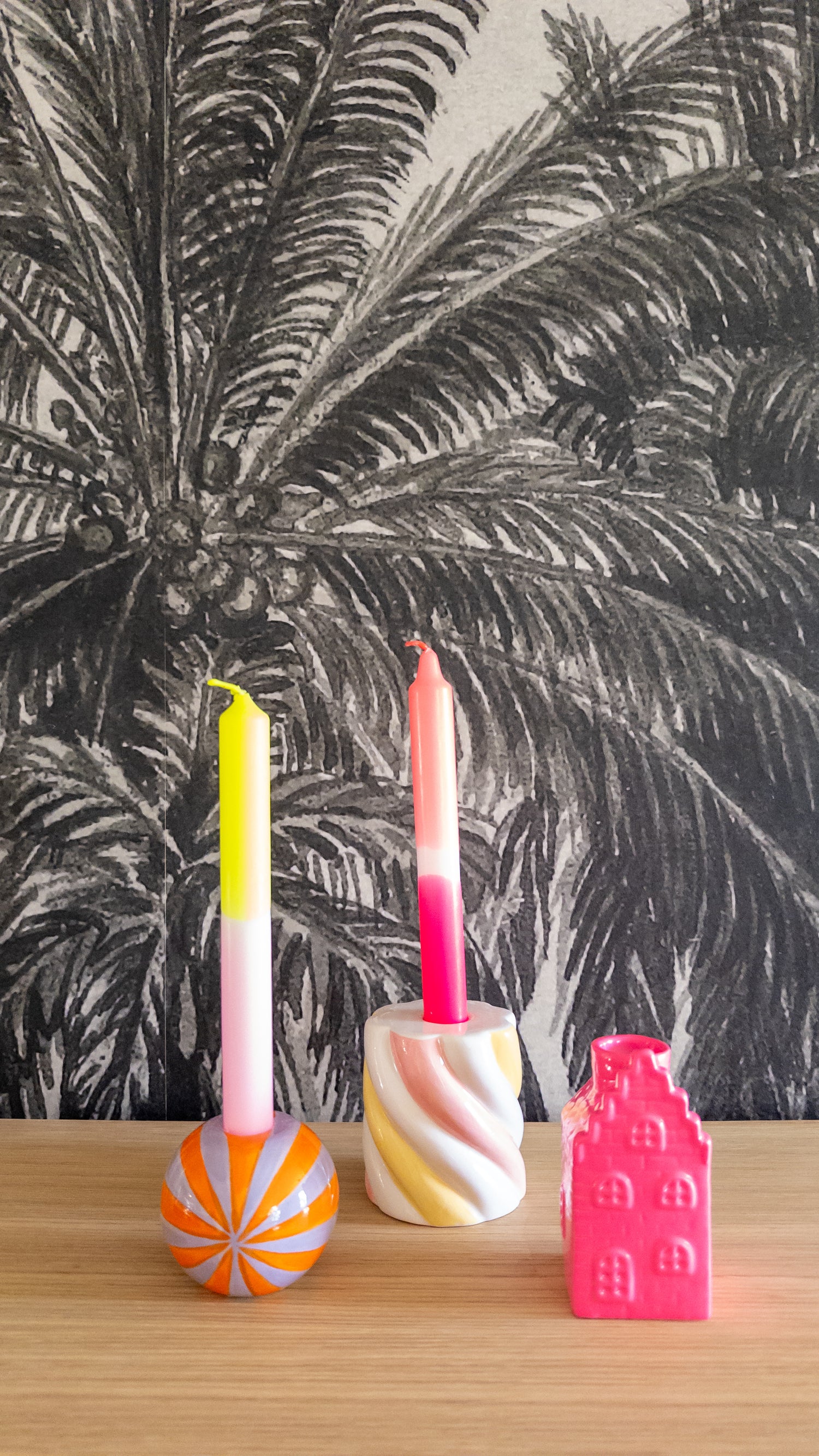 Kleurrijke kandelaars bij Miss Color 