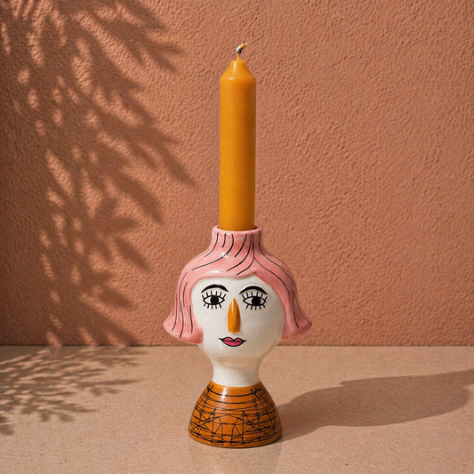 Kandelaar gezicht - Artistieke woondecoratie
