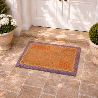 Deurmat Kokosvezel “Hiii / Byeee” – 60 x 40 cm – Voor Buiten