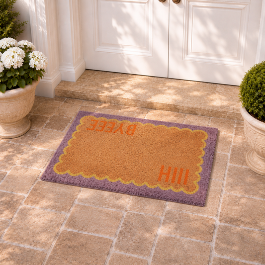 Deurmat Kokosvezel “Hiii / Byeee” – 60 x 40 cm – Voor Buiten