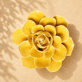 Keramische wandbloem Begonia – Geel