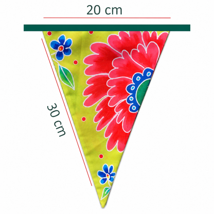 Stoffen Vlaggenlijn Bloemen – 12 Meter – Premium Katoen