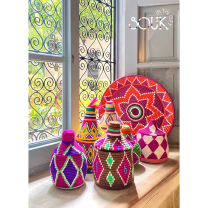 Handgeweven Berbermanden en borden bij Miss Color 