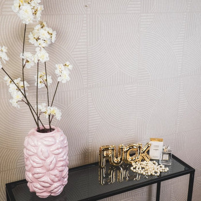 Roze vaas met lippen. Kleurrijk woonaccessoire van Miss Color 