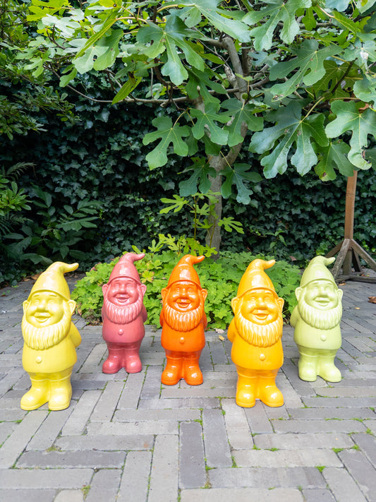 Tuinkabouters van keramiek van Miss Color 