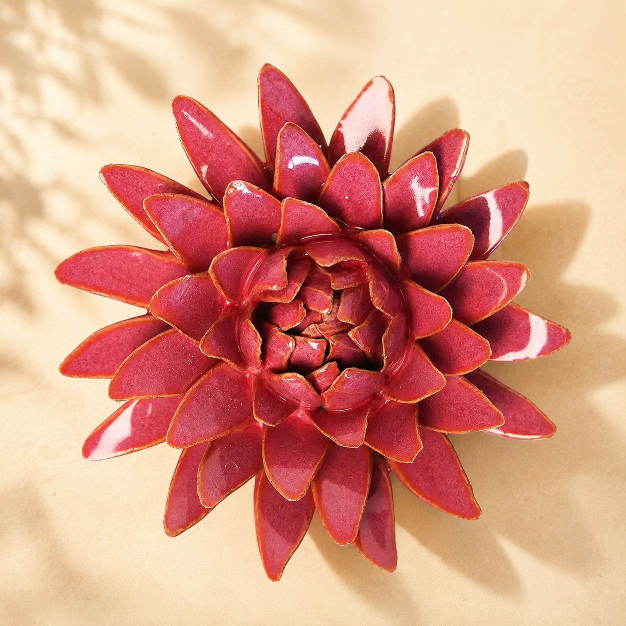 Keramische wandbloem Strobloem – Blushroze