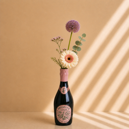 Prosecco Flesvaas Keramiek – Vaas in wijnfles-vorm 32 cm