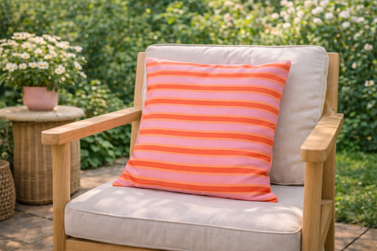 Tuinkussens 45 x 45 cm (Roze-rood)