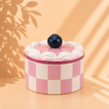 Bewaarpot Tartlet – Keramische bewaarpot taart in lila of roze