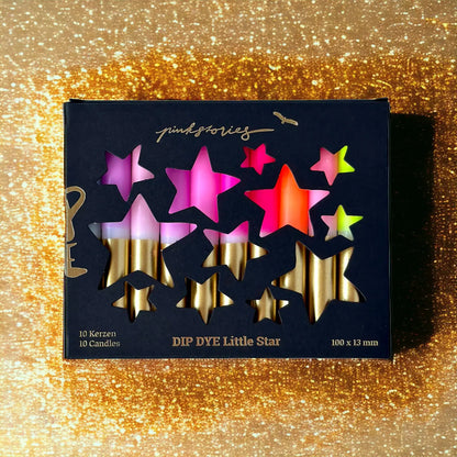 Set van 10 kerstkaarsen in mooie geschenkverpakking 