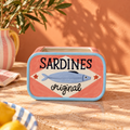 Pot Sardines Keramiek 20,5 cm | Sardineblik Bloempot en Opbergpot, Roze en Blauw