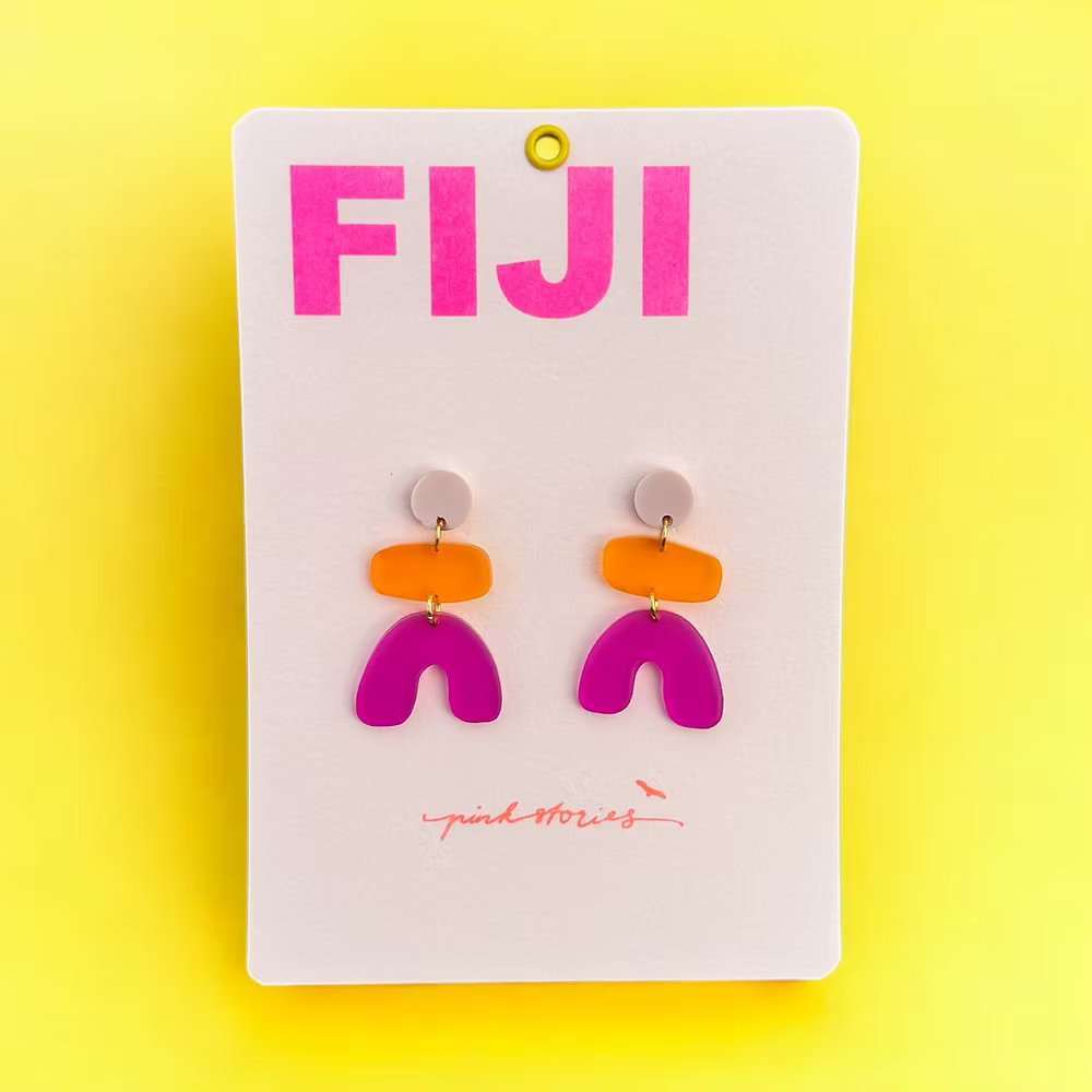 Kleurrijke oorbellen Fiji 