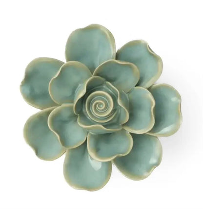 Keramische wandbloem Gardenia – Oceaan