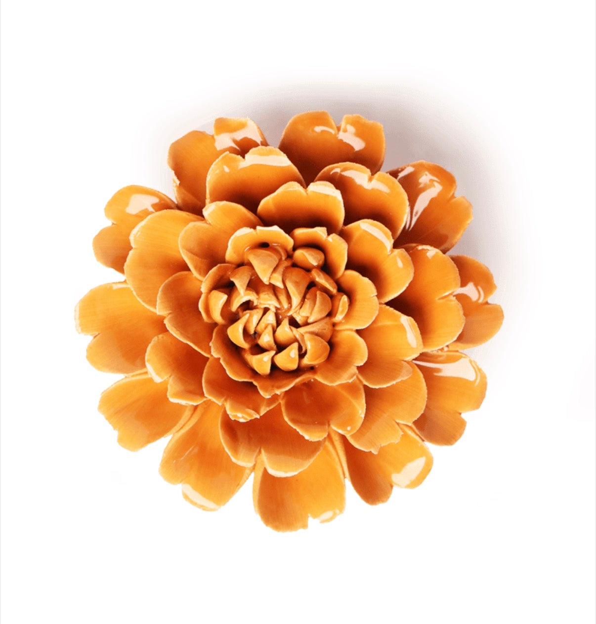 Keramische wandbloem Goudsbloem – Oranje