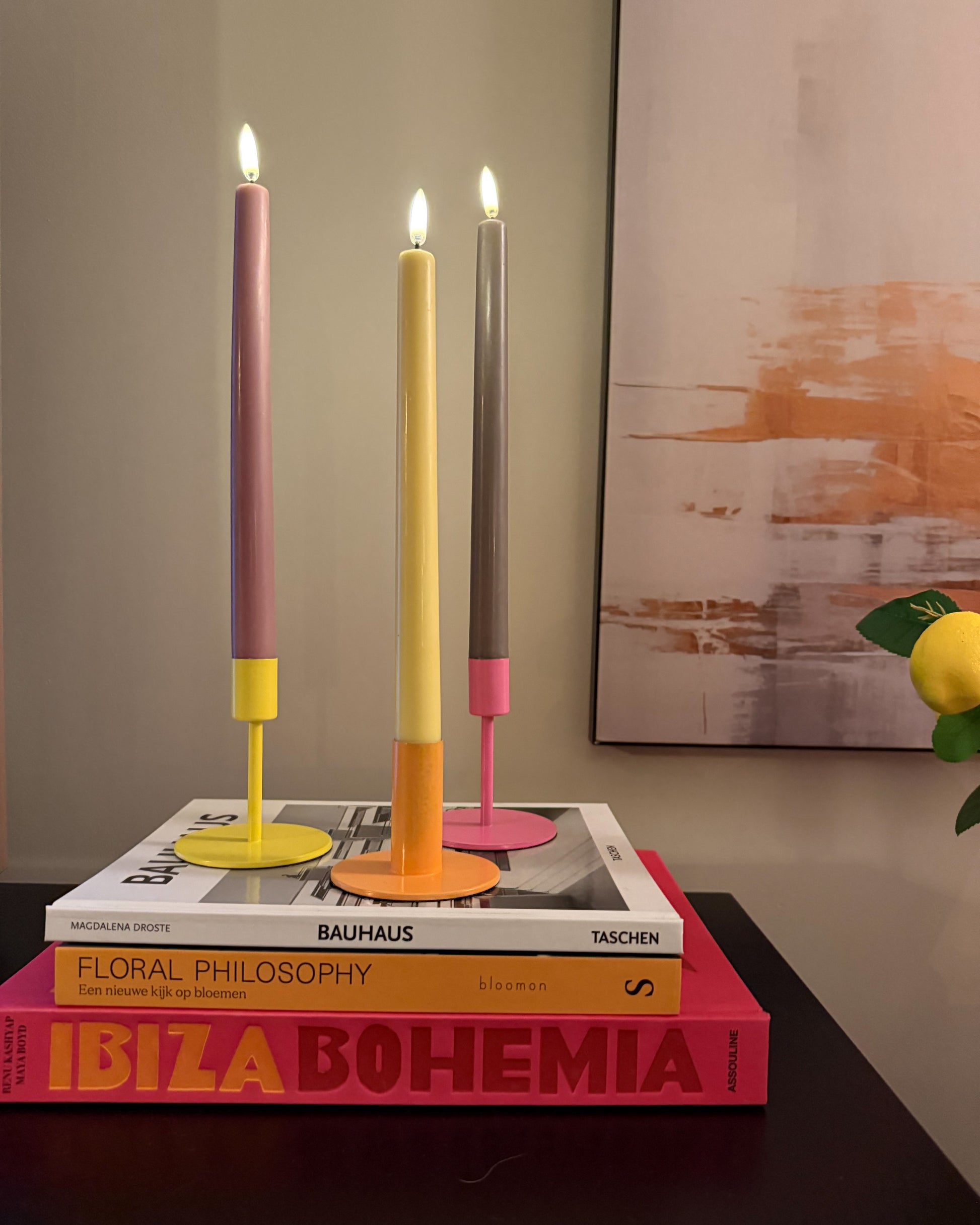 Kleurrijke kandelaars bij Miss Color 
