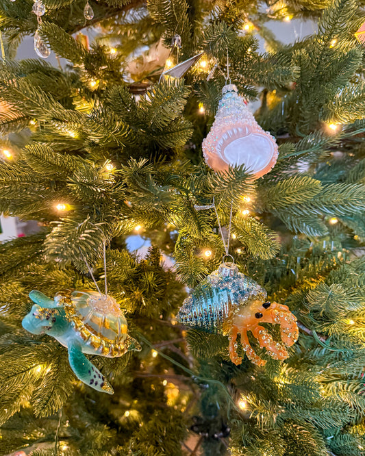 Set van 3 glazen hangdecoraties - Under the sea