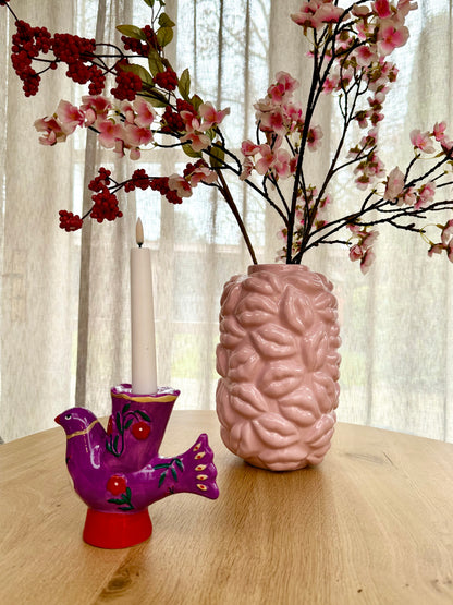 Kandelaar Vogel - aardewerk