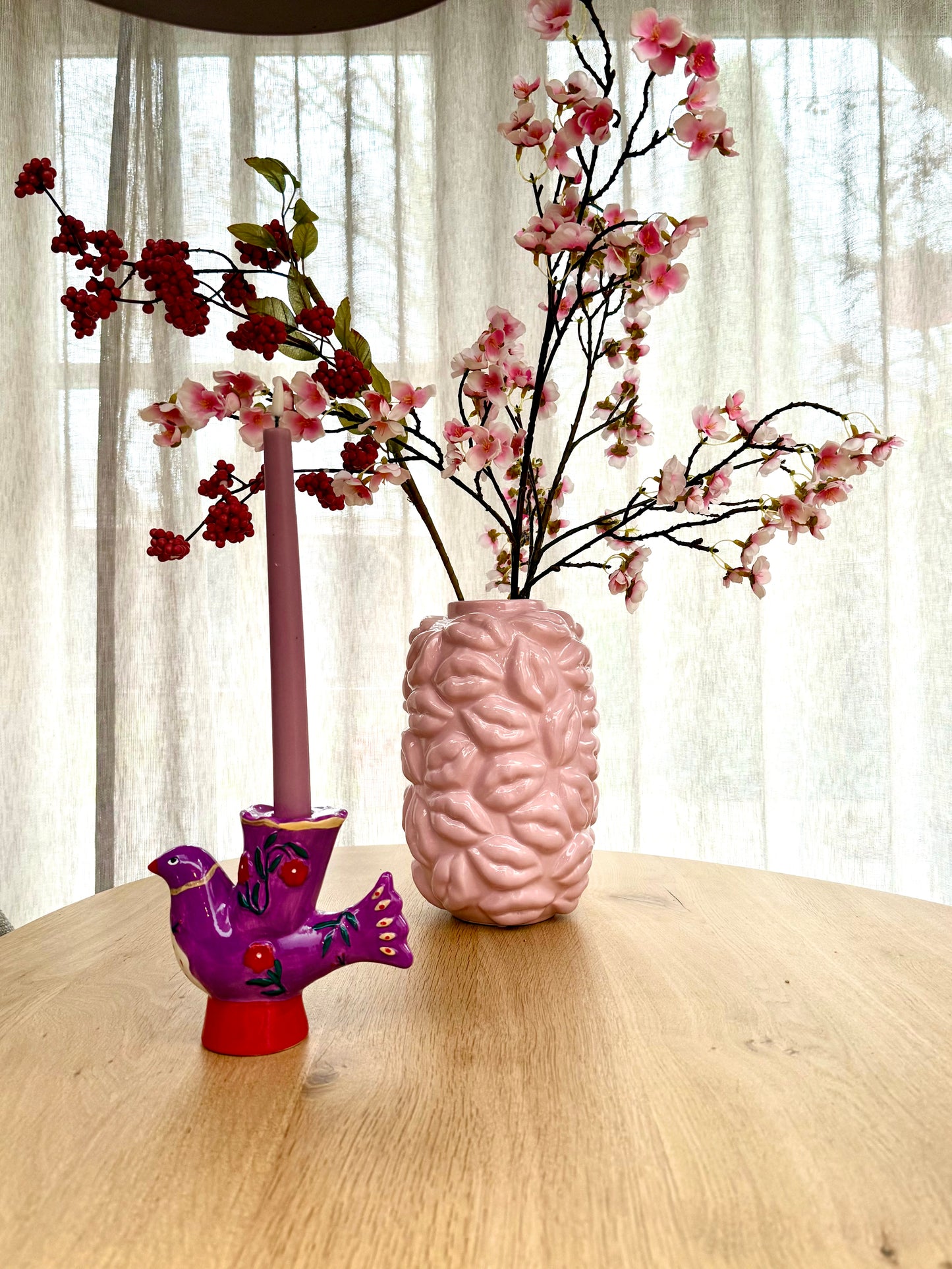 Kandelaar Vogel - aardewerk