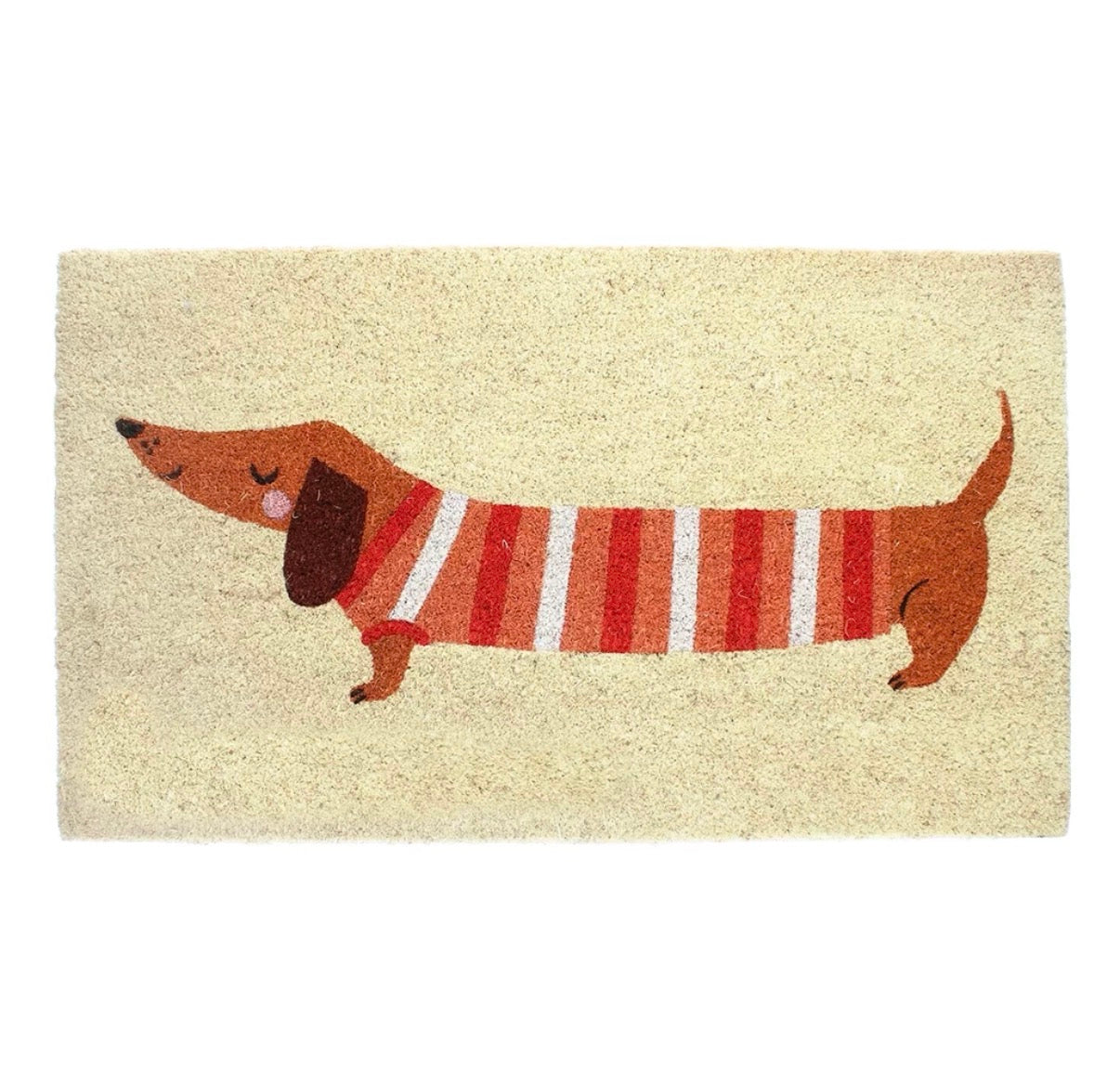 Deurmat Teckel Kokosvezel – 73 x 43 cm