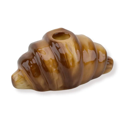 Croissant Kandelaar Keramiek – Franse Food Decoratie – 14,5 cm