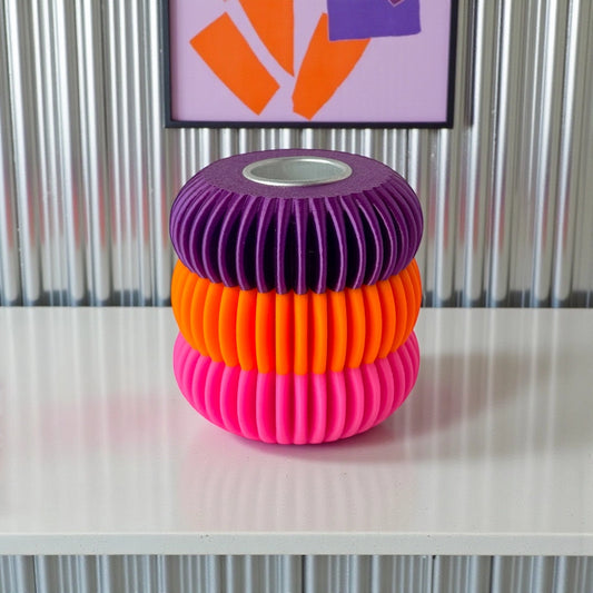 Kandelaar voor dinerkaars en voor stompkaars