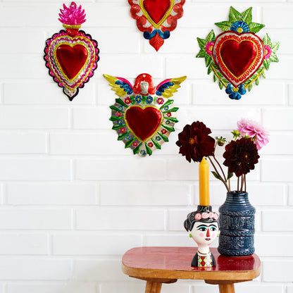 Kandelaar Marisol. Mexicaanse kandelaar in de vorm van een gezicht 