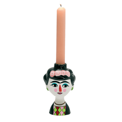 Kandelaar gezicht Marisol. Keramiek 