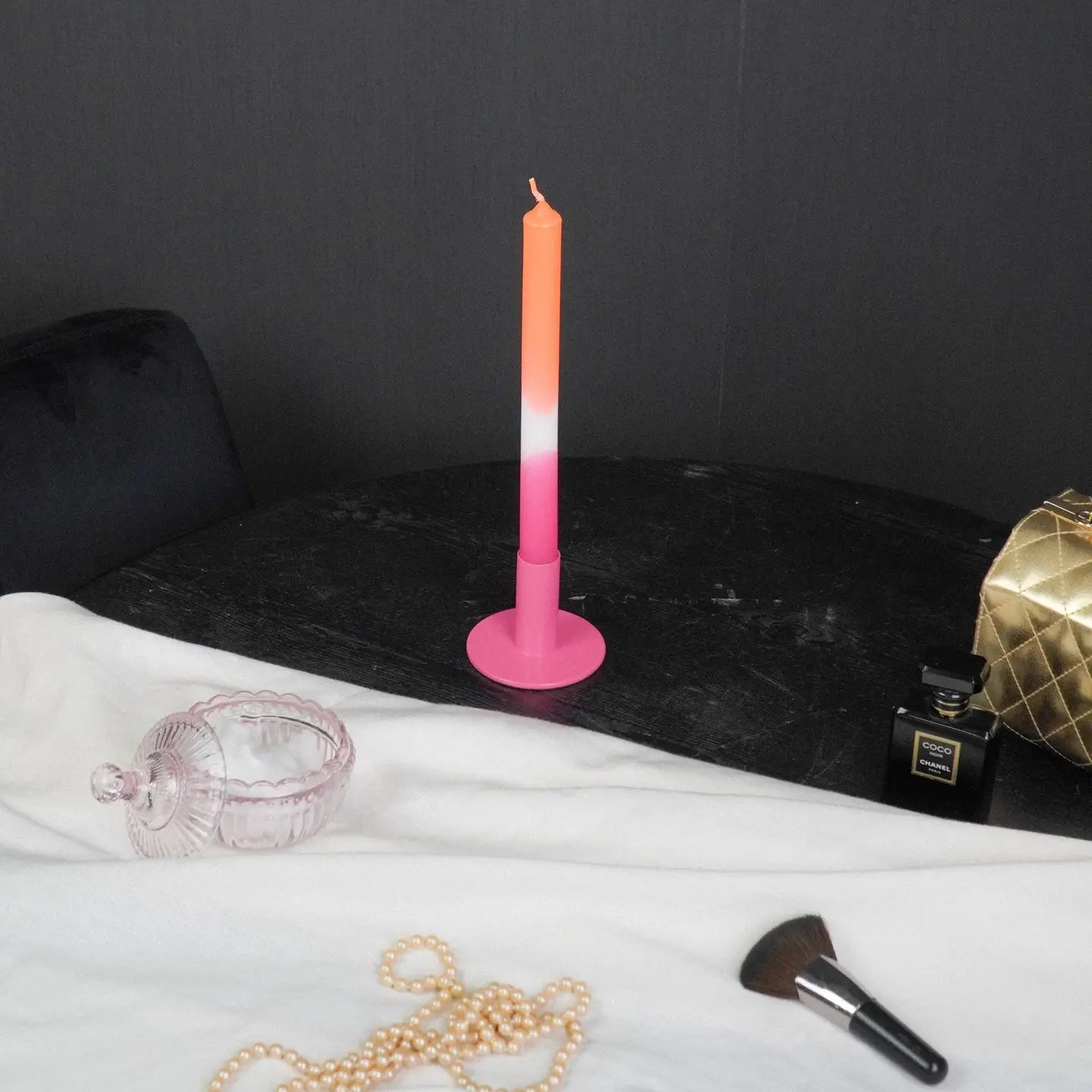 Kandelaar basic roze 