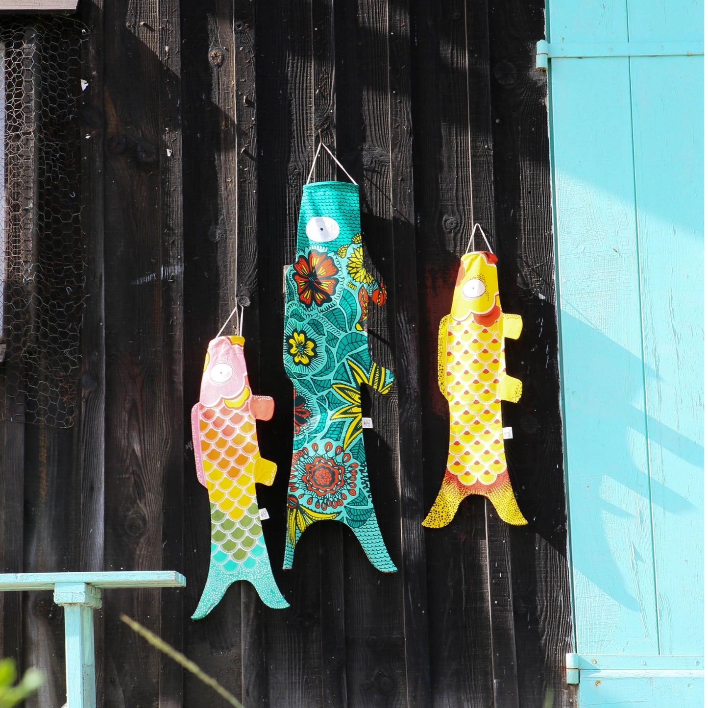 Japanse karper wanddecoratie windsok 