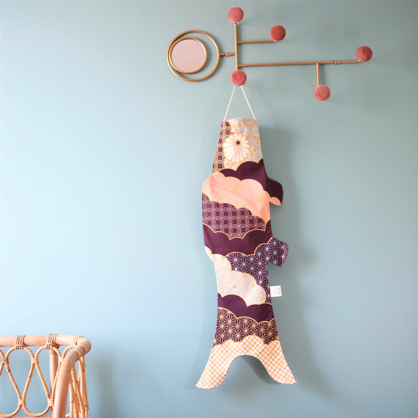 Kleurrijke Koinobori - Japanse karper - M