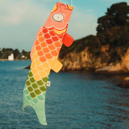 Kleurrijke Japanse karper hanger windsok 