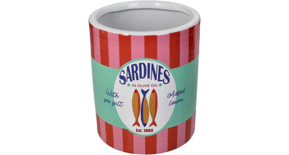 Keramieken Bloempot Sardines – Kleurrijke bloempot – 15,5 cm