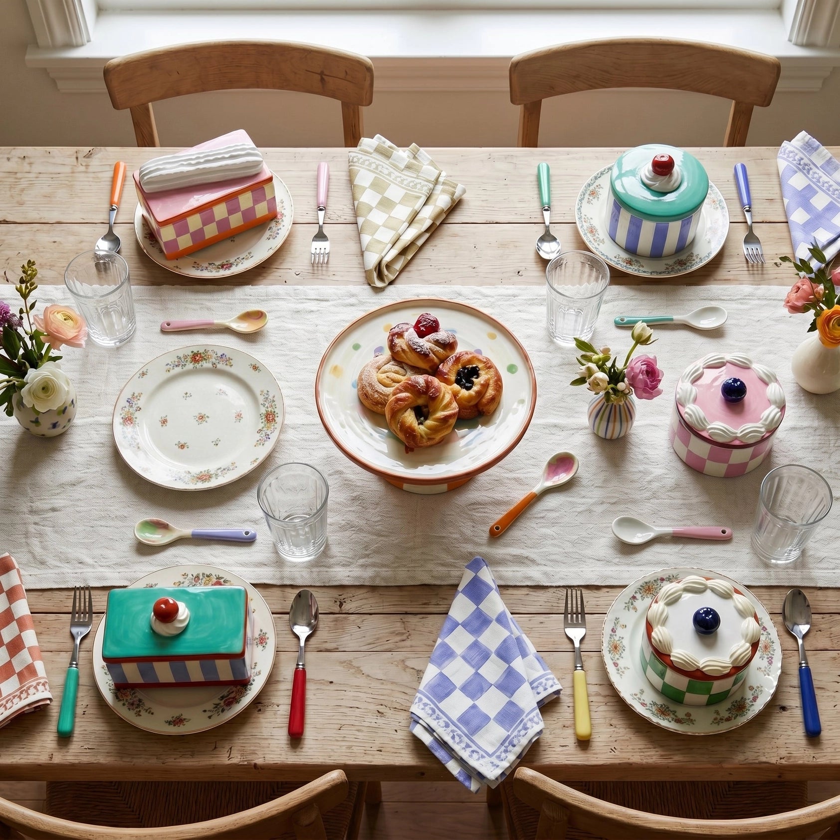 Bewaarpot Tartlet – Keramische bewaarpot taart in lila of roze