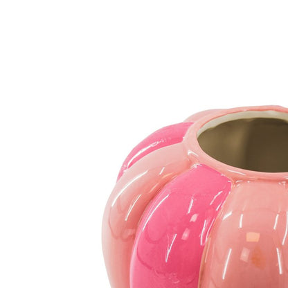 Swirl-vaas roze - Keramische Statement vaas 21,5 cm