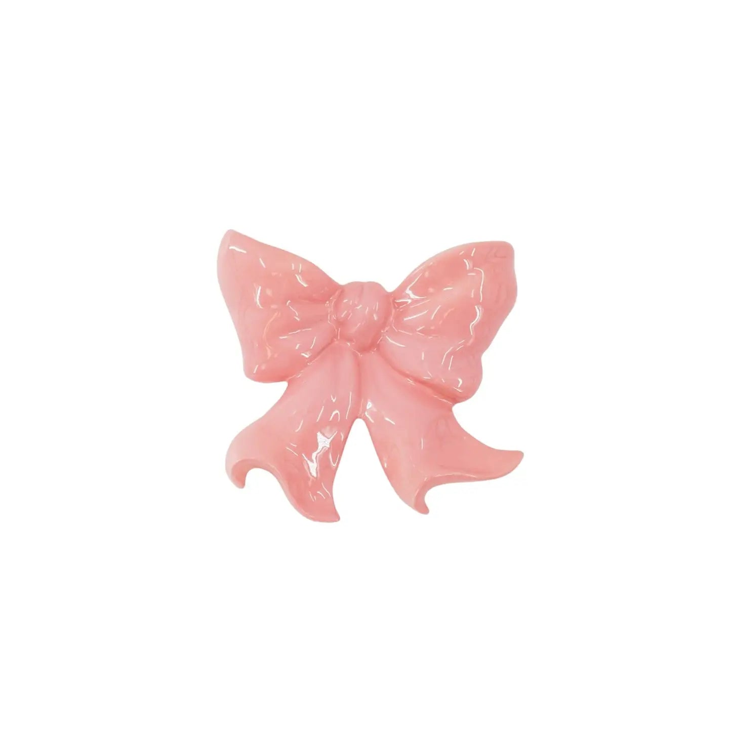 Wandvaas strik. Vaas om op te hangen in de vorm van een strik. Roze 