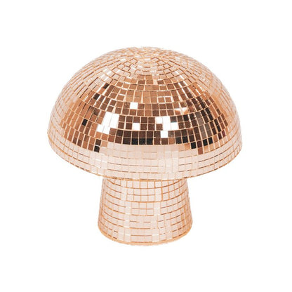 Disco mushroom. Discobal in de vorm van een paddenstoel. Goud 